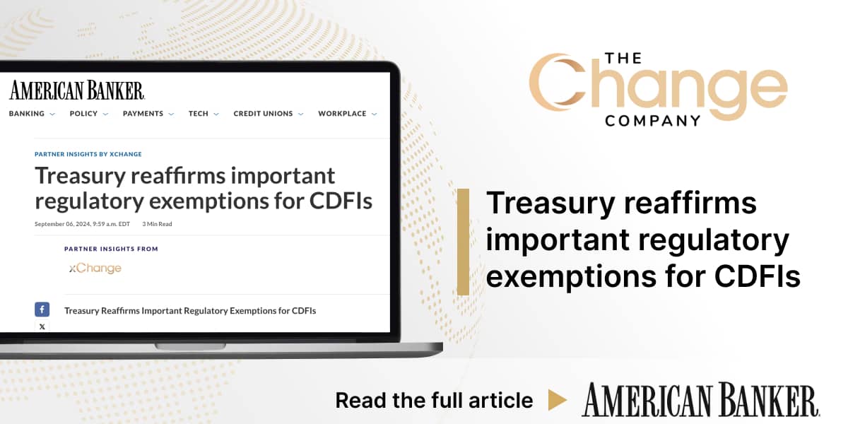 Treasury reaffirms important regulatory exemptions for CDFIs