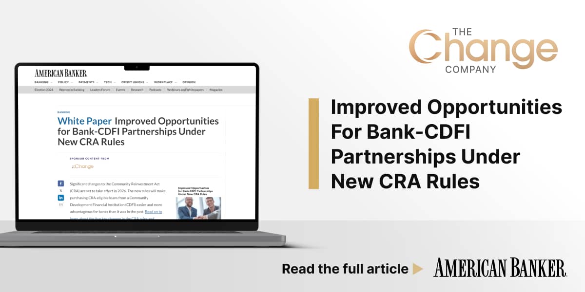 White Paper Improved Opportunities for Bank-CDFI Partnerships Under New CRA Rules